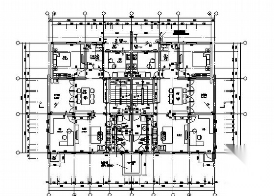 [崇明岛]某田园风光式小区住宅建筑结构施工图（8、9、1...cad施工图下载【ID:166073120】