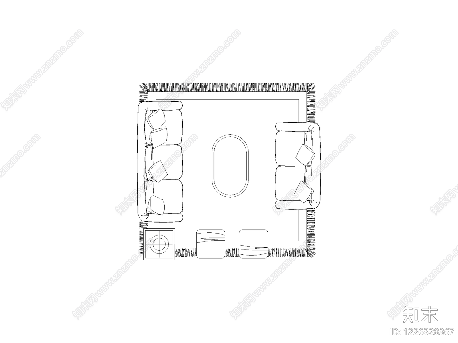 酒店空间设计模块cad施工图下载【ID:1226328367】