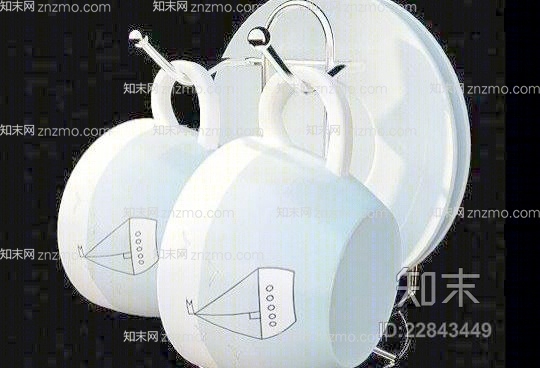 白色茶杯3D模型下载【ID:22843449】