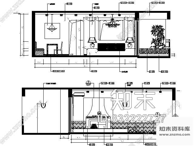 图块/节点客餐厅立面-东南亚风格cad施工图下载【ID:832222727】