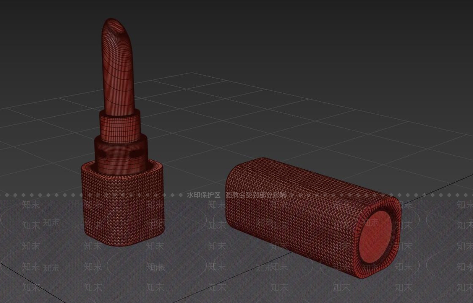 斩男色口红唇膏3D模型下载【ID:170389196】
