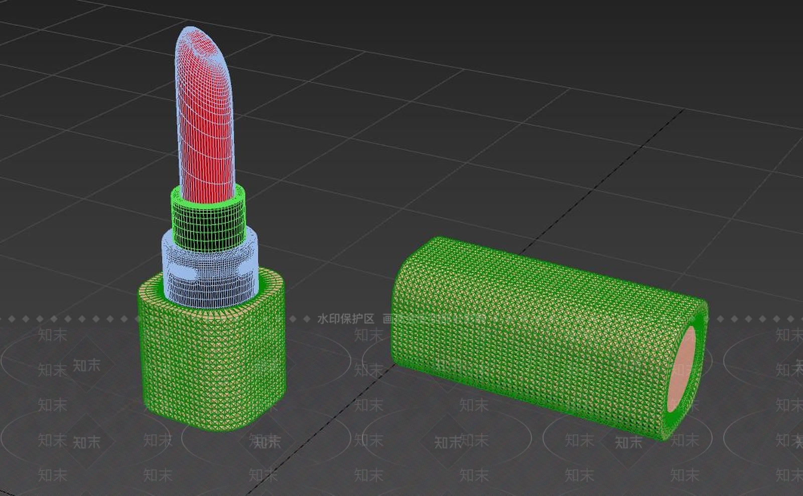 斩男色口红唇膏3D模型下载【ID:170389196】