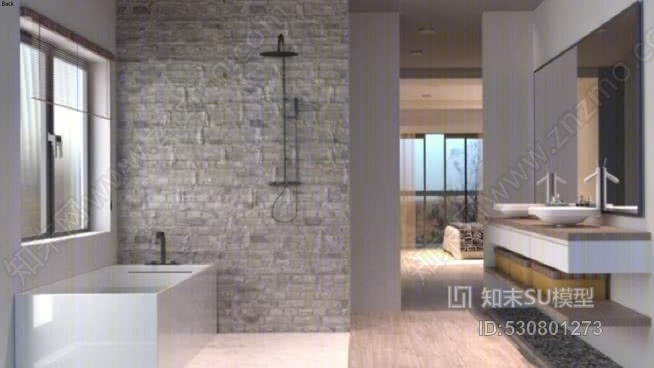 浴室SU模型下载【ID:530801273】