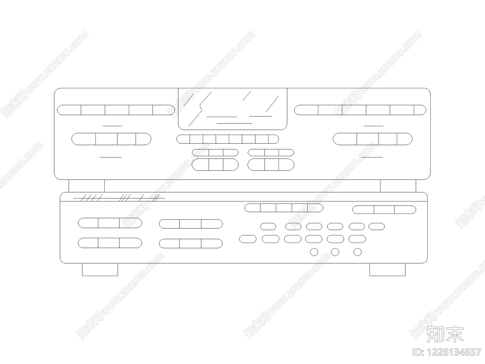 柜子cad施工图下载【ID:1226134657】