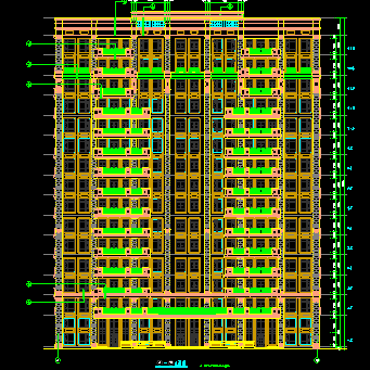 华东设计院——15层框架结构办公楼建筑施工图施工图下载【ID:151407119】