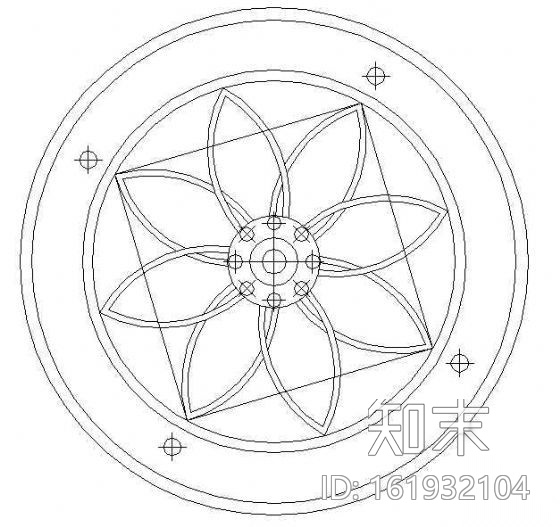 西式天花cad施工图下载【ID:161932104】