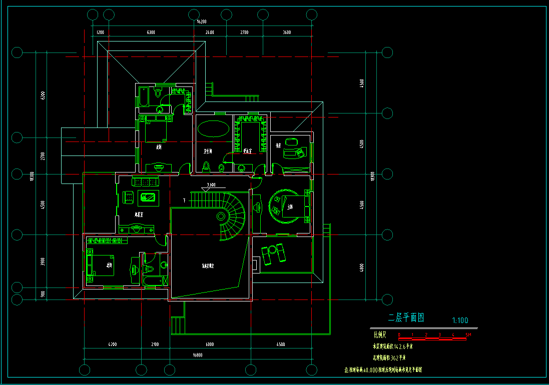 2层独栋别墅建筑方案设计欧式风格（包含效果图+CAD）施工图下载【ID:149870127】