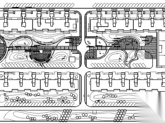 [北京]郊区定向安置用房景观设计施工图全套施工图下载【ID:161078114】
