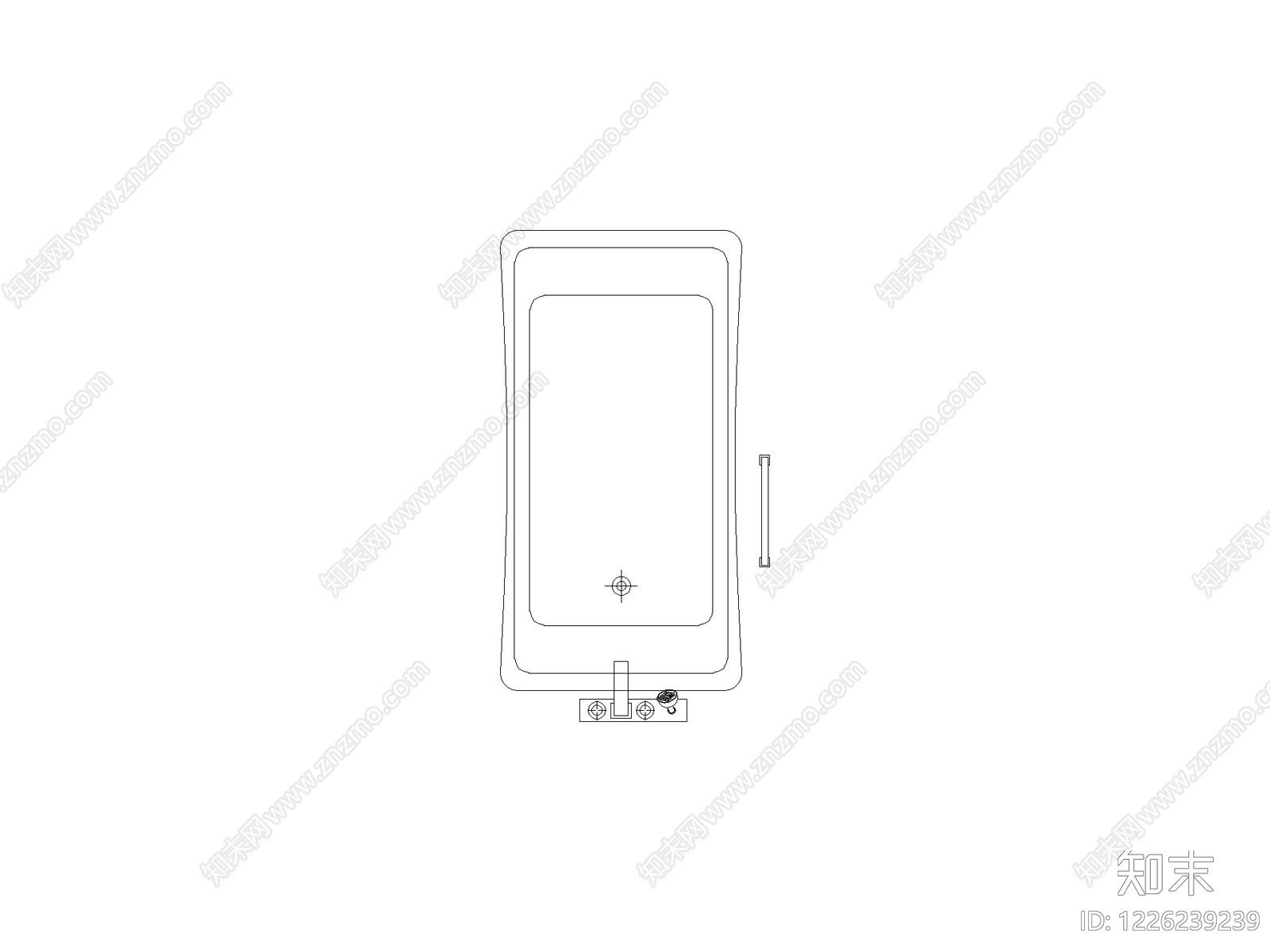 卫浴设施cad施工图下载【ID:1226239239】