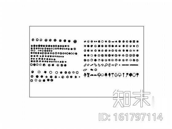 园林植物图库施工图下载【ID:161797114】