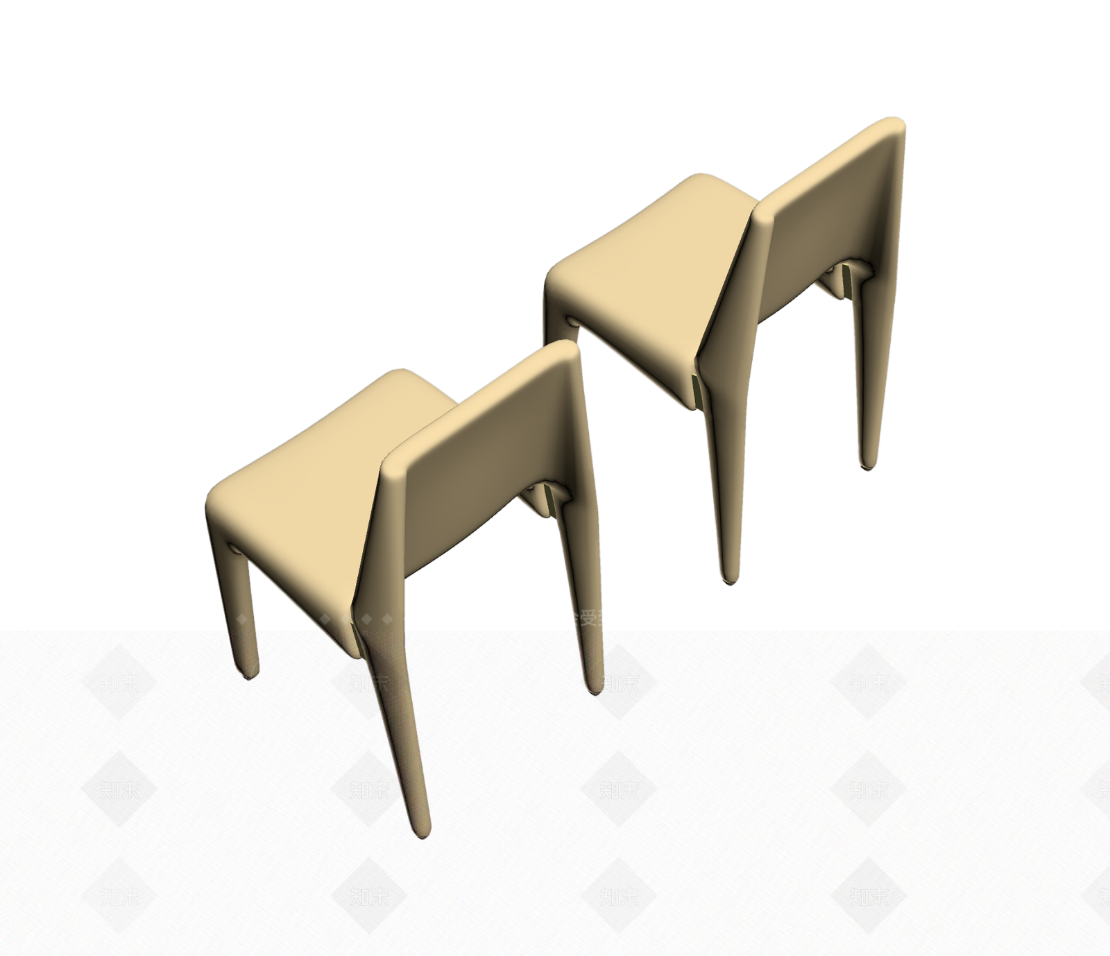 简约现代椅子3D模型下载【ID:1206188662】
