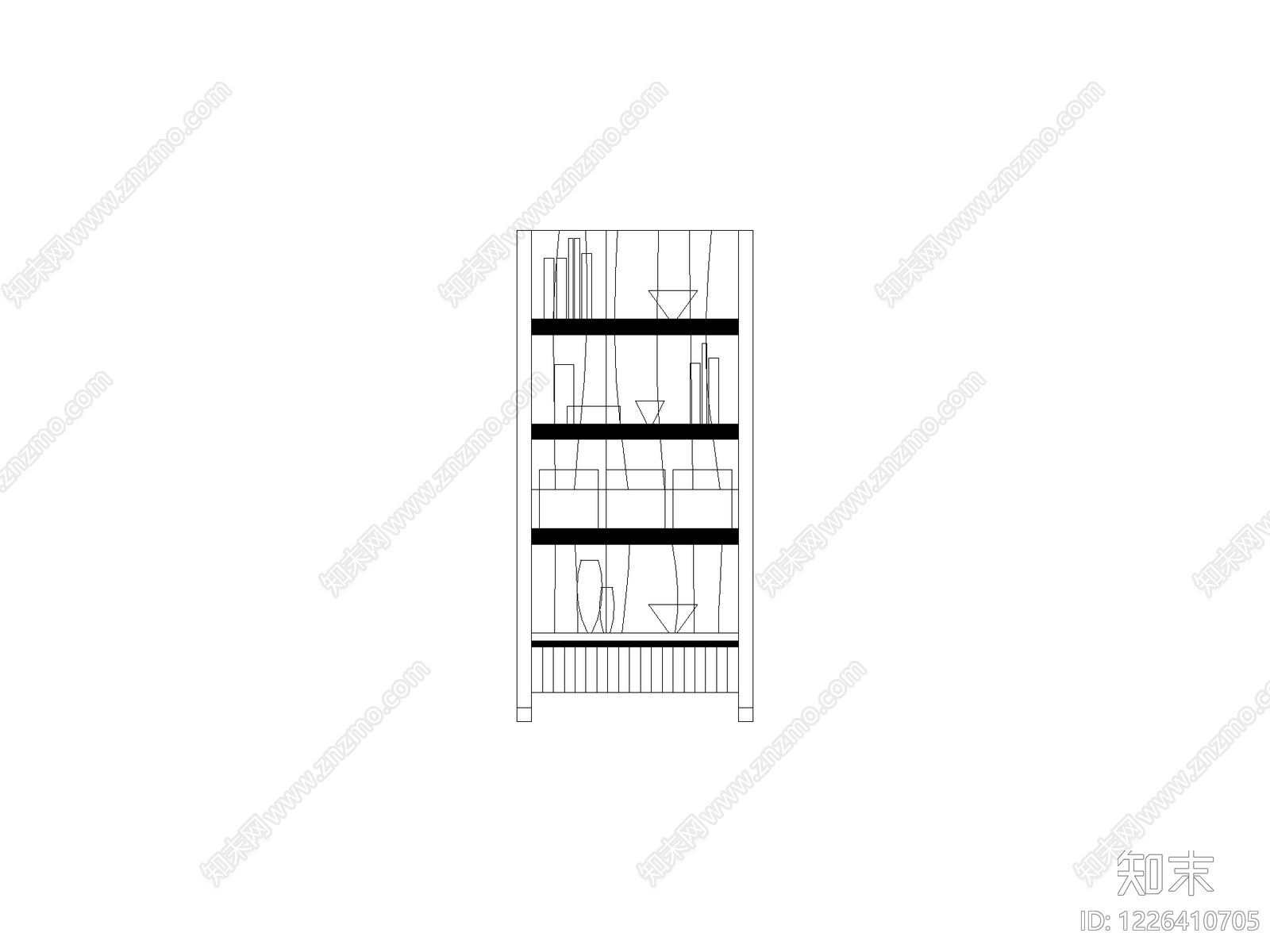 柜子平立面cad施工图下载【ID:1226410705】