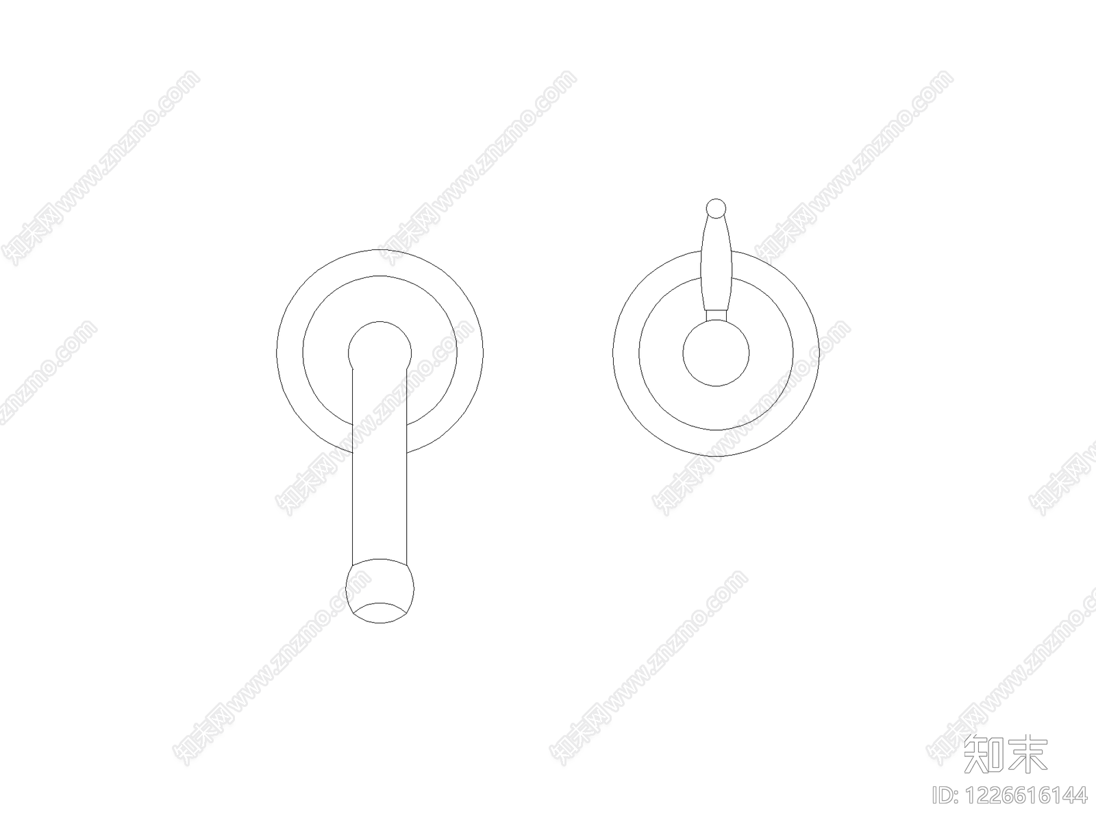 开关插座CAD图纸