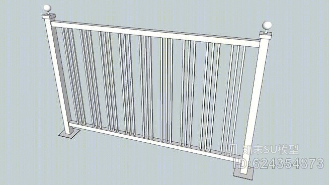 栏杆SU模型下载【ID:624354873】