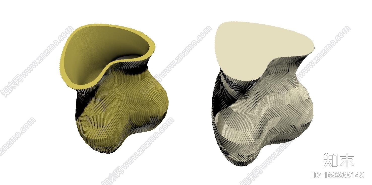 心型外观花瓶3d打印模型下载【ID:169863149】