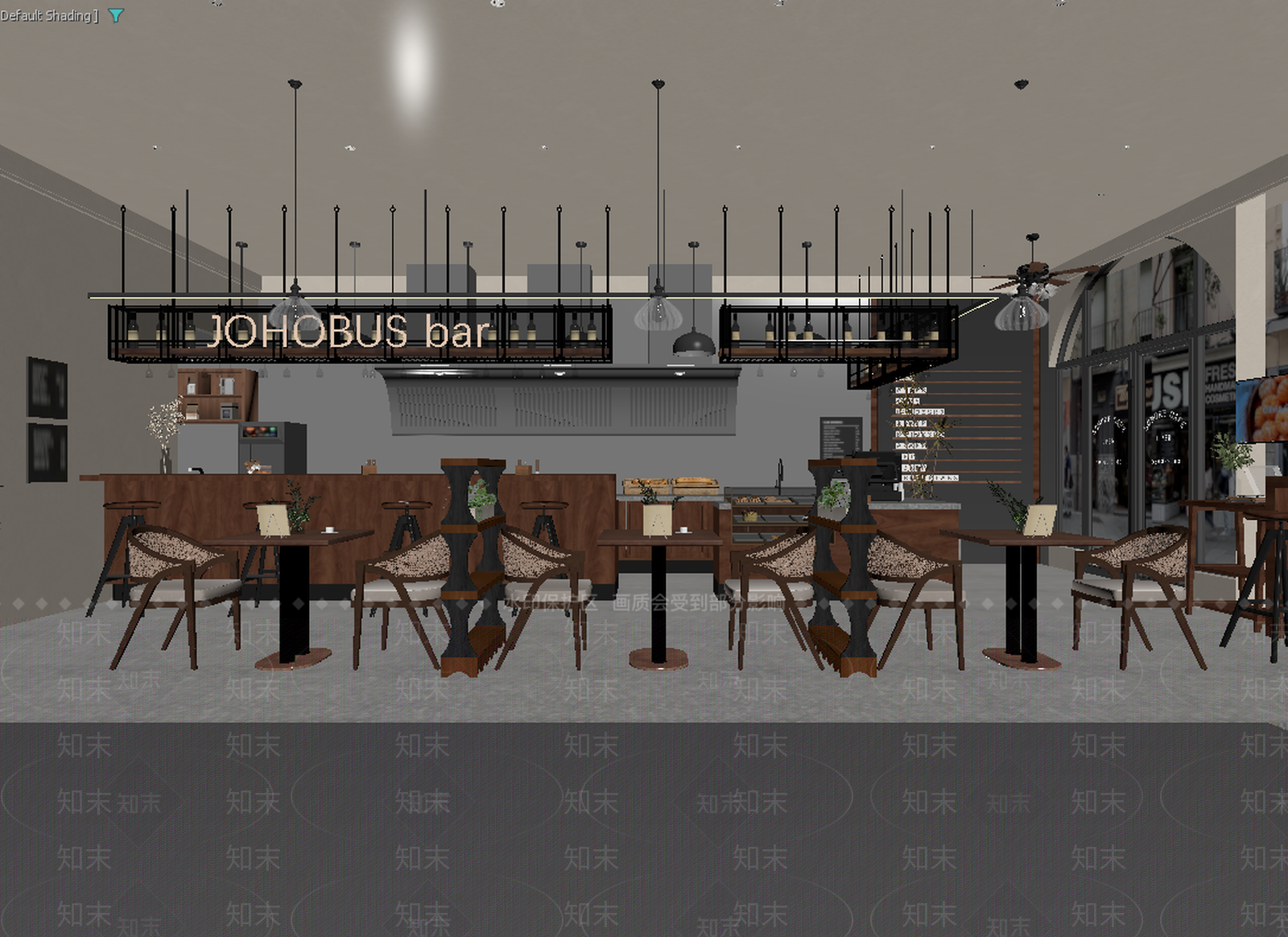 美式酒吧3D模型下载【ID:1214827325】