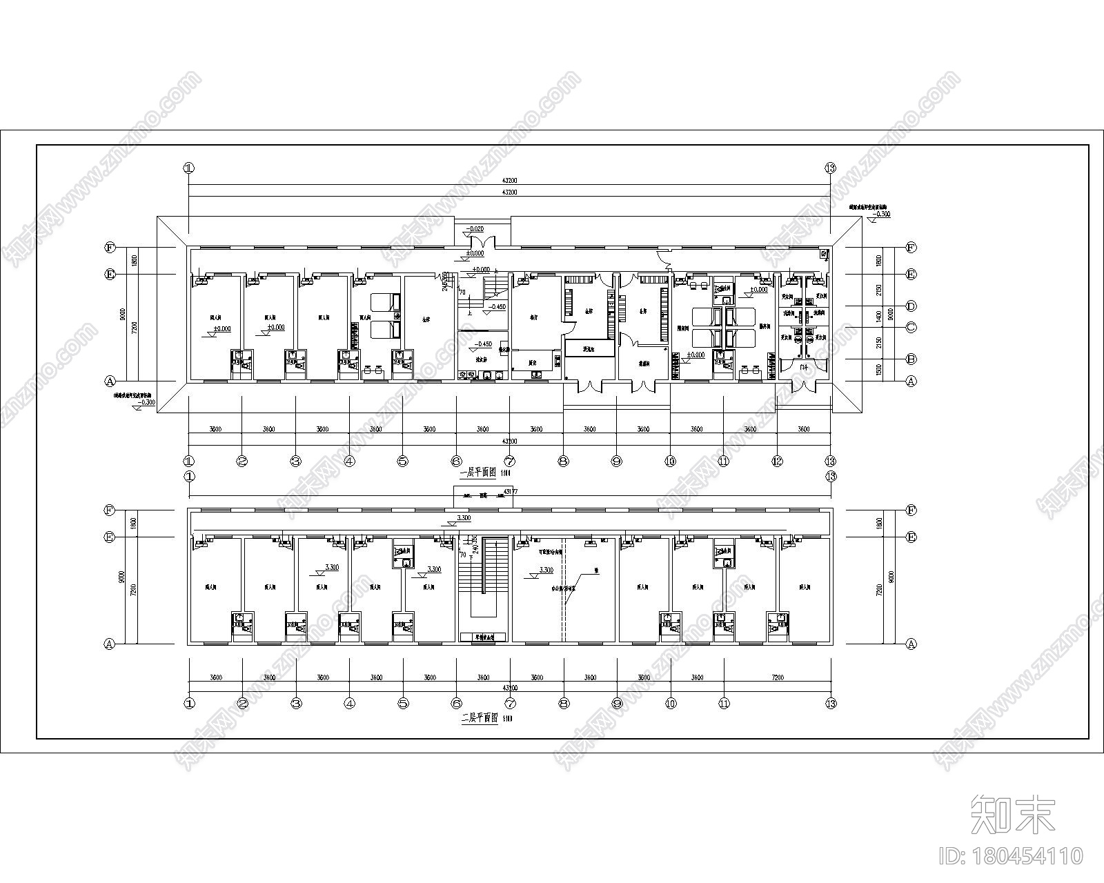 [河南]某多层宿舍楼建筑暖通图_内涵负荷表施工图下载【ID:180454110】
