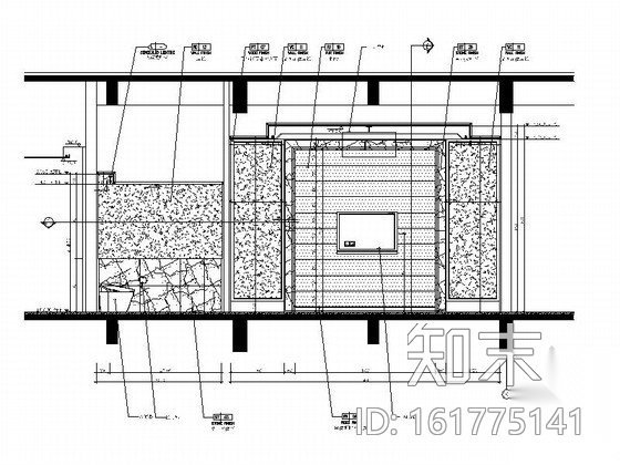 [江苏]某度假酒店餐厅包房A装修图cad施工图下载【ID:161775141】