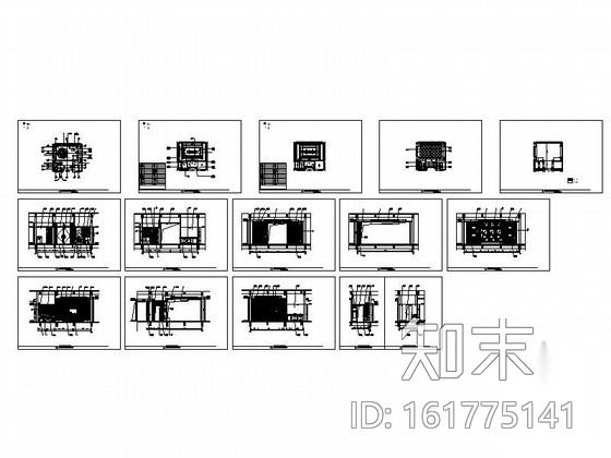 [江苏]某度假酒店餐厅包房A装修图cad施工图下载【ID:161775141】