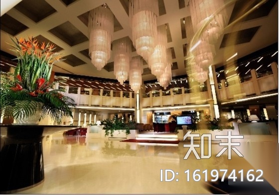 [大连]品牌酒店大堂室内装修施工图（含效果）cad施工图下载【ID:161974162】