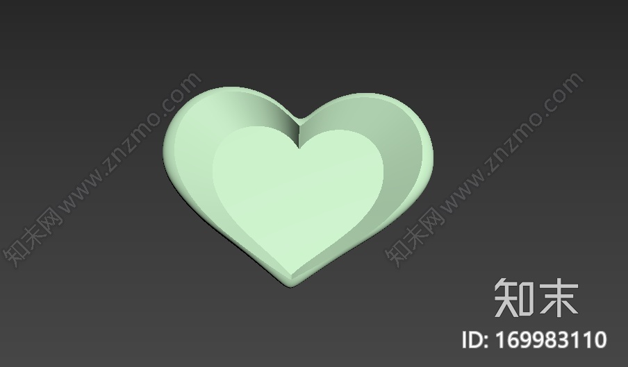 心形盘子3d打印模型下载【ID:169983110】