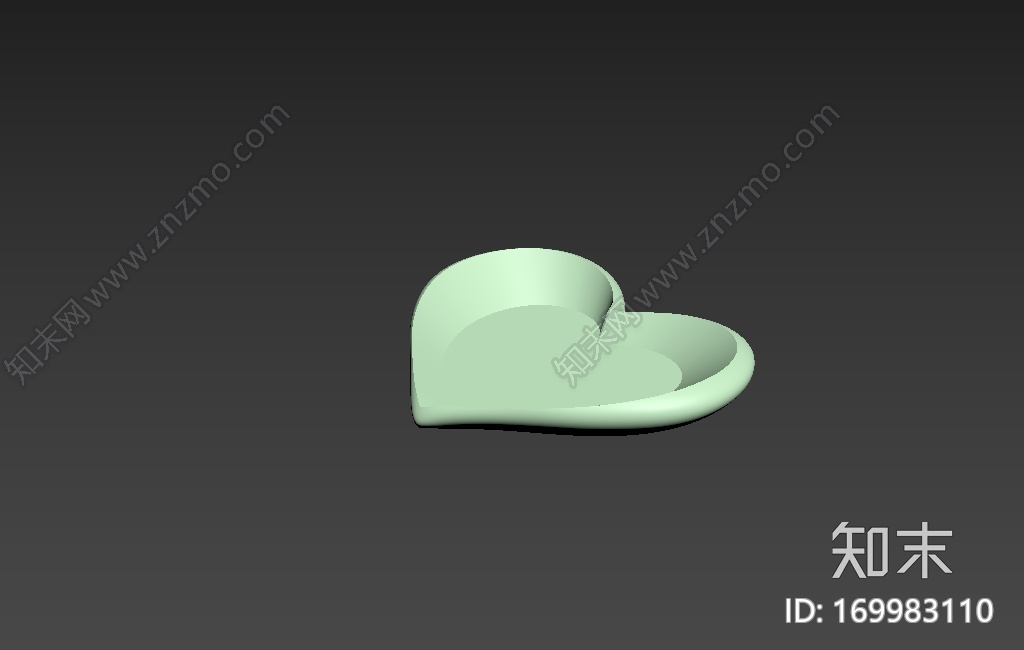 心形盘子3d打印模型下载【ID:169983110】