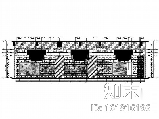 [中山]繁华商业中心区酒店典雅中餐厅装修施工图（含效果...cad施工图下载【ID:161916196】