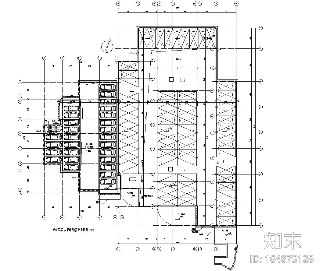 [贵州]黔灵岩路停车场给排水施工图设计cad施工图下载【ID:164875128】