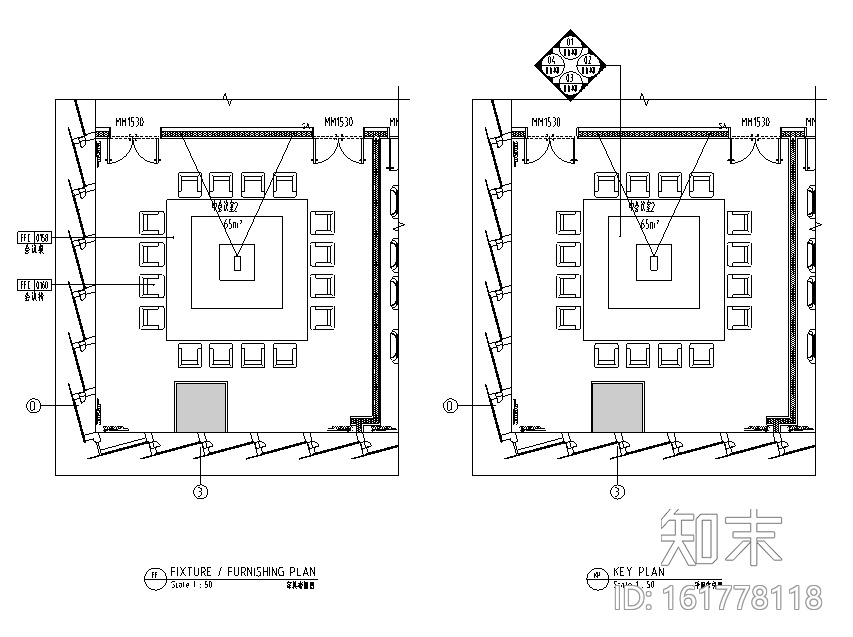 [广东]南山开发集团大厦办公空间设计施工图（附效果图+...cad施工图下载【ID:161778118】