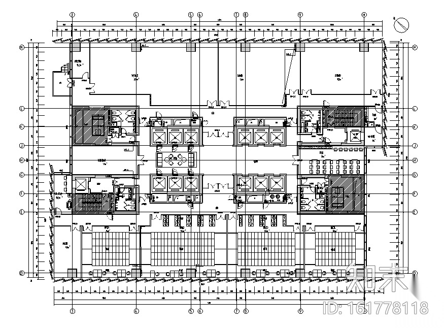 [广东]南山开发集团大厦办公空间设计施工图（附效果图+...cad施工图下载【ID:161778118】