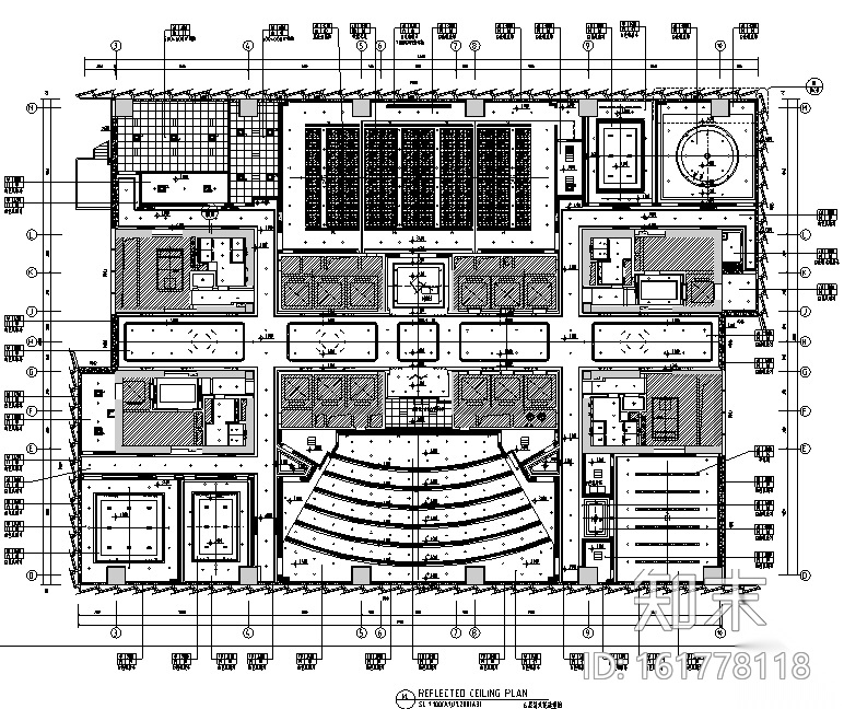 [广东]南山开发集团大厦办公空间设计施工图（附效果图+...cad施工图下载【ID:161778118】