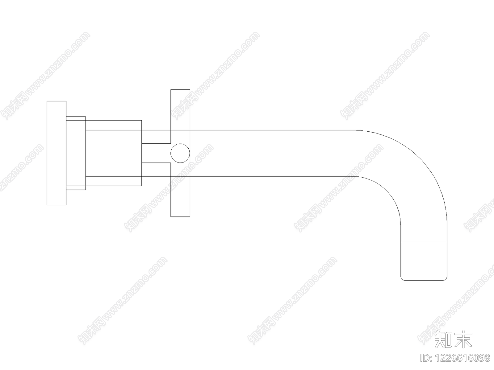 五金管件cad施工图下载【ID:1226616098】