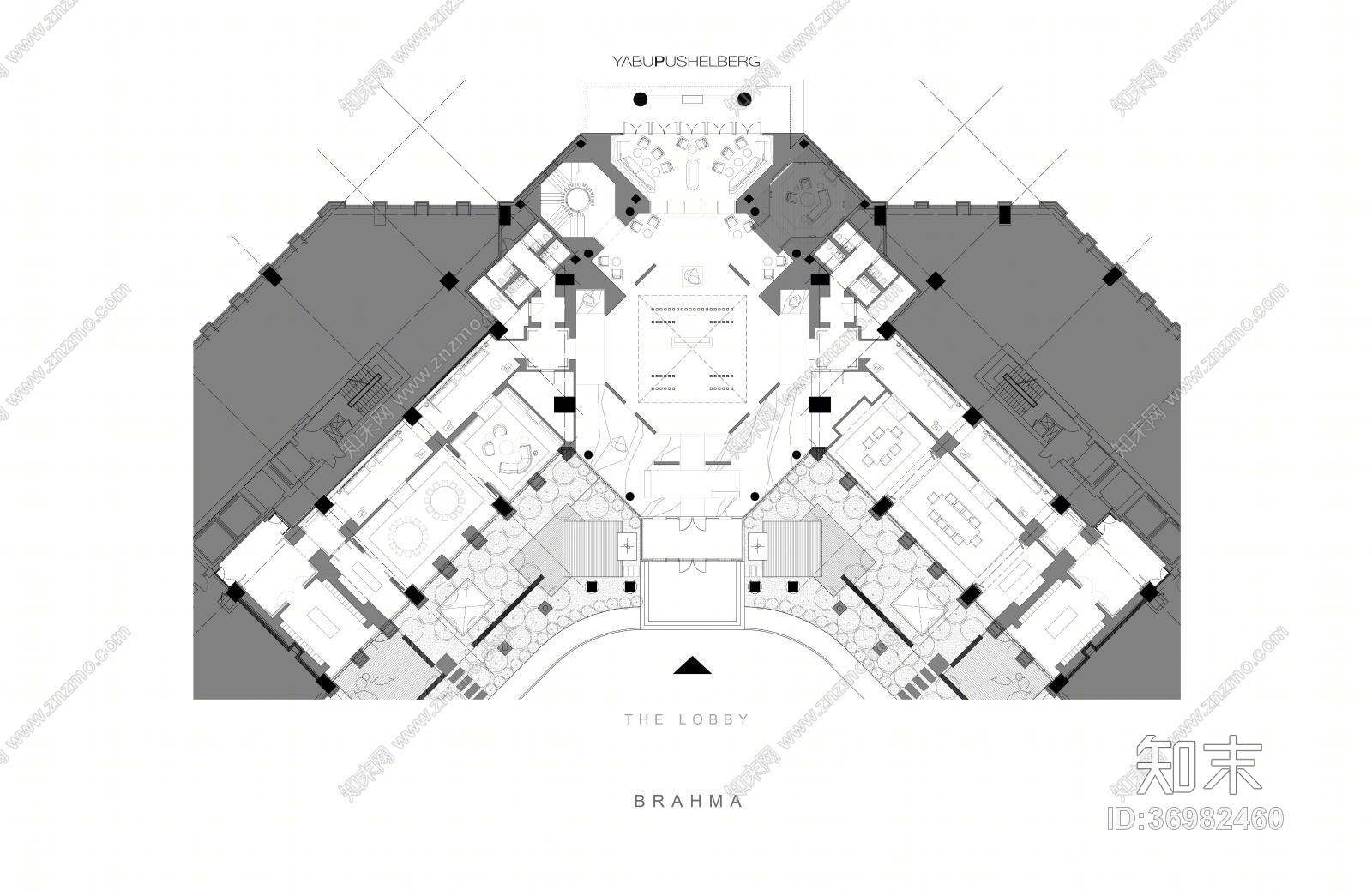 Yabu-北京梵·悦108超级豪宅cad施工图下载【ID:36982460】