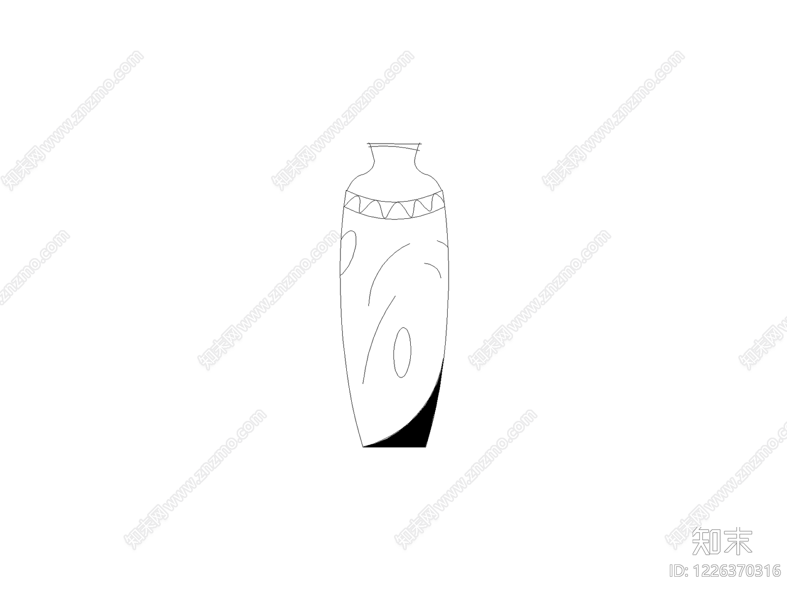 摆件cad施工图下载【ID:1226370316】