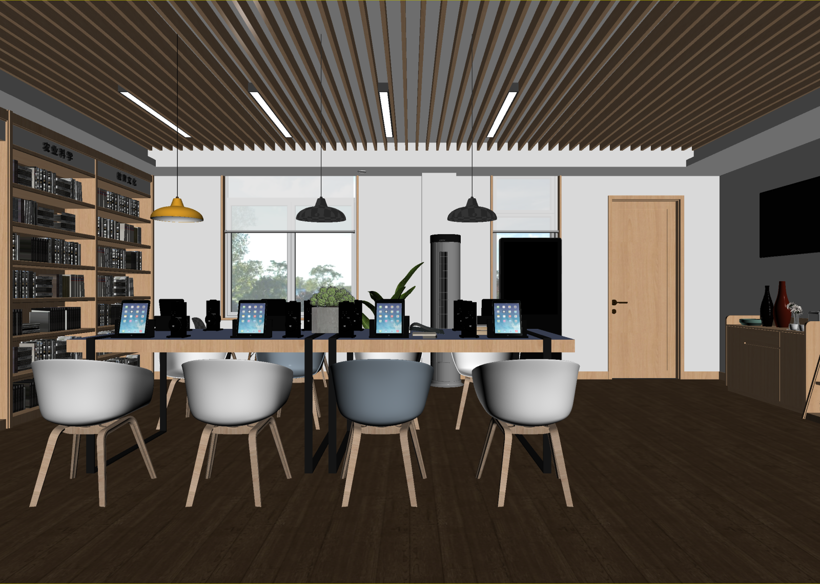 现代会议室3D模型下载【ID:1214696744】