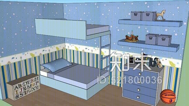 bedroomSU模型下载【ID:521800036】