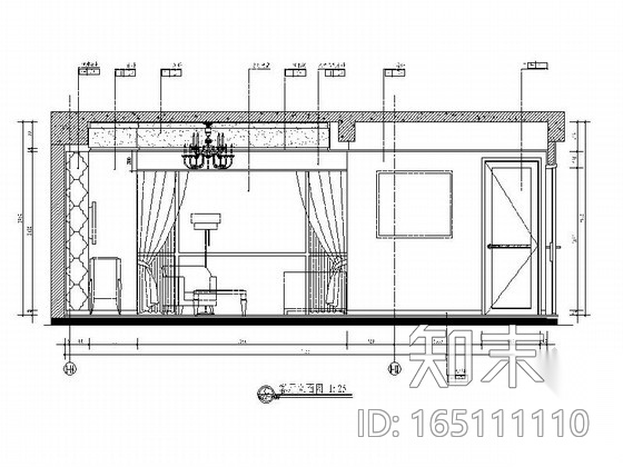 [大连]精品公寓二居室室内装修施工图（含实景）cad施工图下载【ID:165111110】