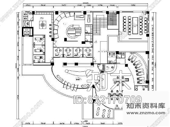 美容院平面设计图cad施工图下载【ID:832170709】