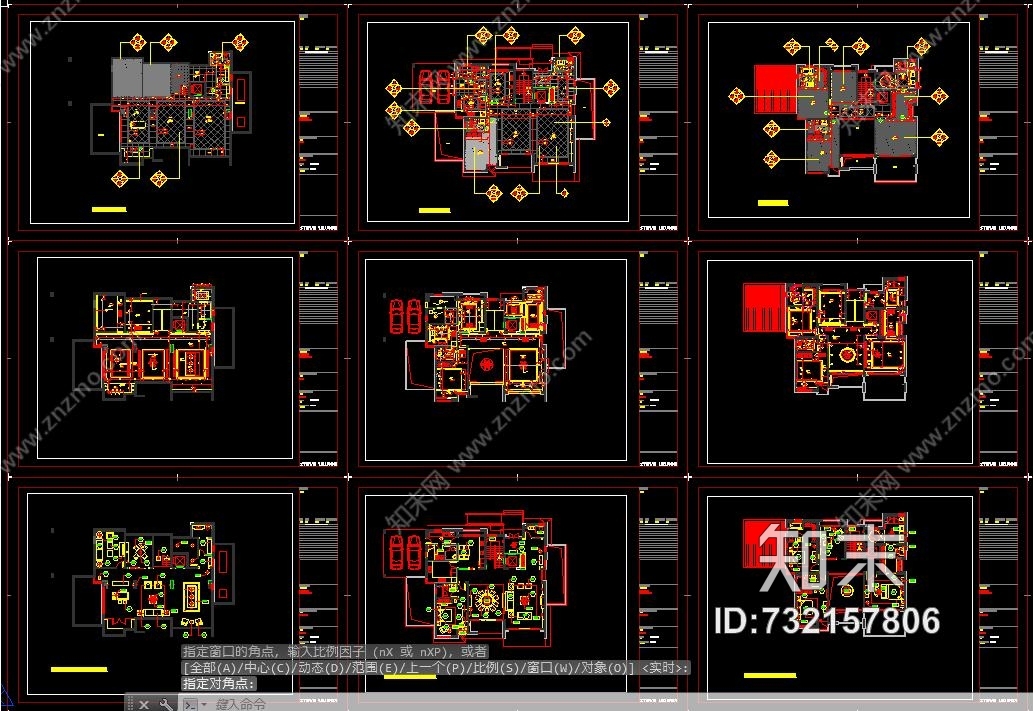 梁志天—苏州水巷邻里3层欧式别墅cad施工图施工图下载【ID:732157806】