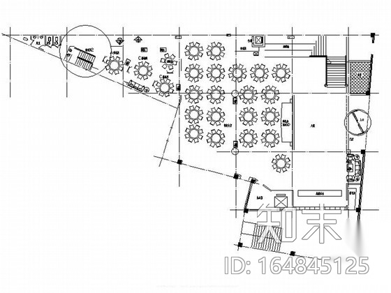 [北京]现代风格海鲜酒楼室内装修施工图（含高清效果图）施工图下载【ID:164845125】