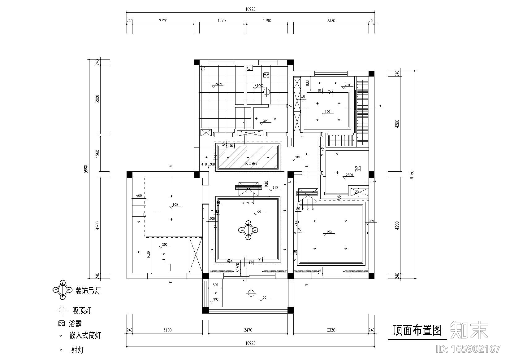 [江苏]苏州李闸小区样板间CAD施工图+实景图cad施工图下载【ID:165902167】
