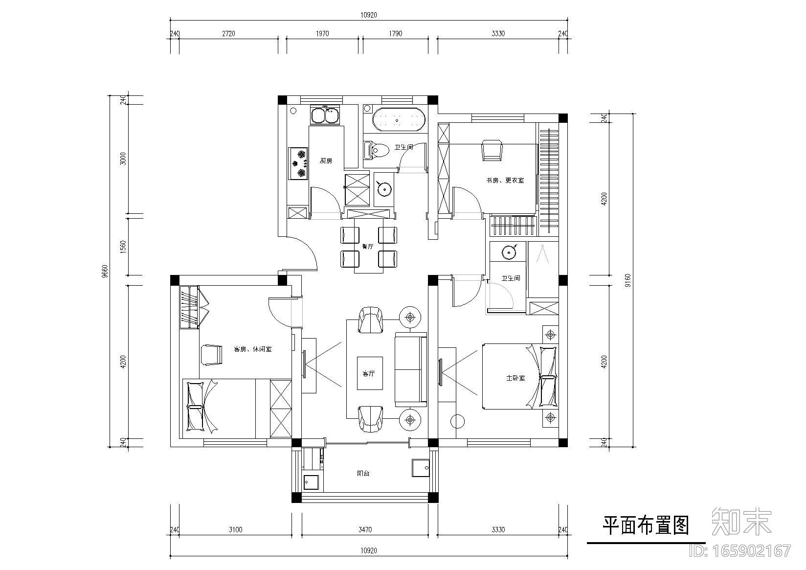 [江苏]苏州李闸小区样板间CAD施工图+实景图cad施工图下载【ID:165902167】
