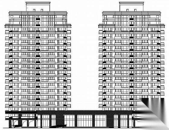 [威海市]某十八层高层公寓楼建筑结构水暖电施工图施工图下载【ID:167211142】