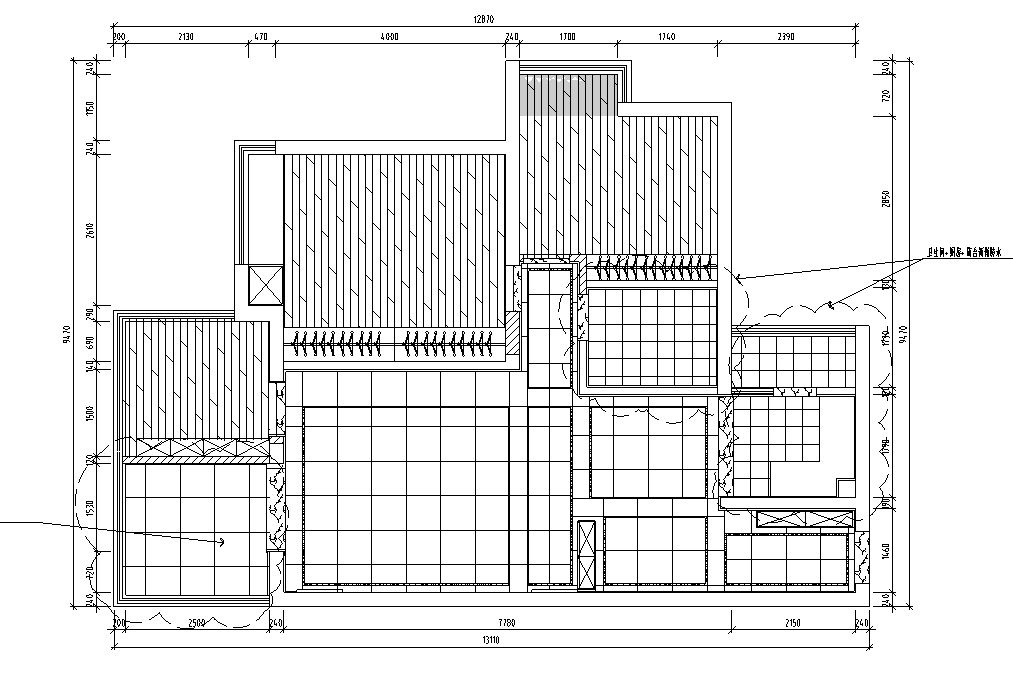 [山东]青岛现代轻奢住宅家装设计施工图施工图下载【ID:180362187】