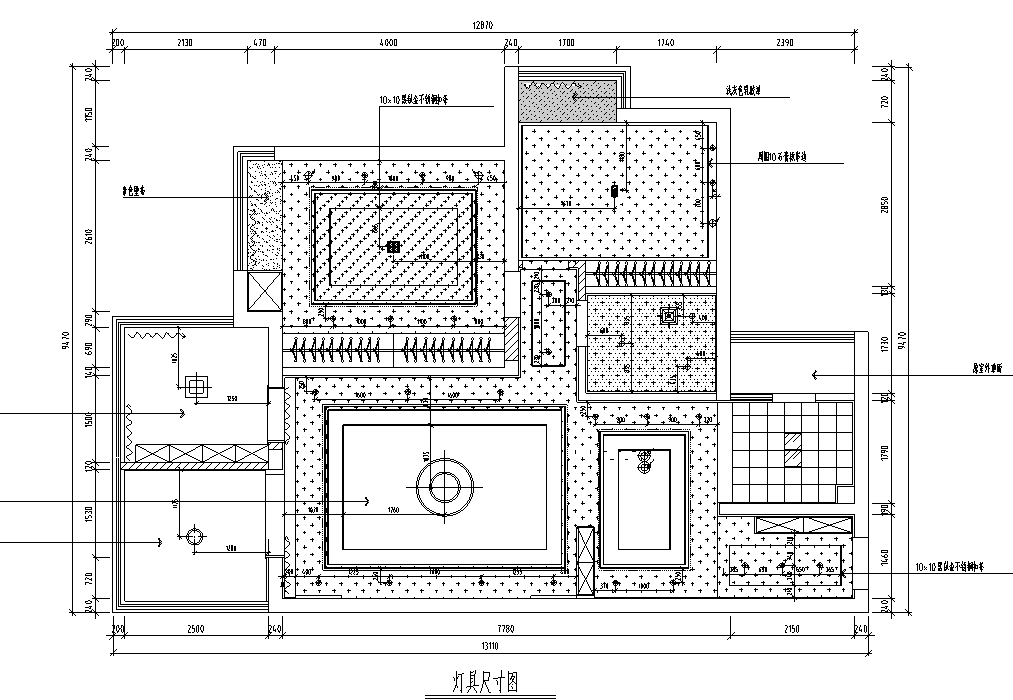 [山东]青岛现代轻奢住宅家装设计施工图施工图下载【ID:180362187】