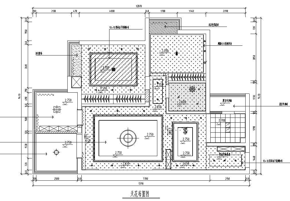 [山东]青岛现代轻奢住宅家装设计施工图施工图下载【ID:180362187】