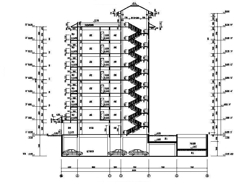 [江苏]高层框架市级福利院建筑施工图（含招标文件与水...cad施工图下载【ID:151579112】