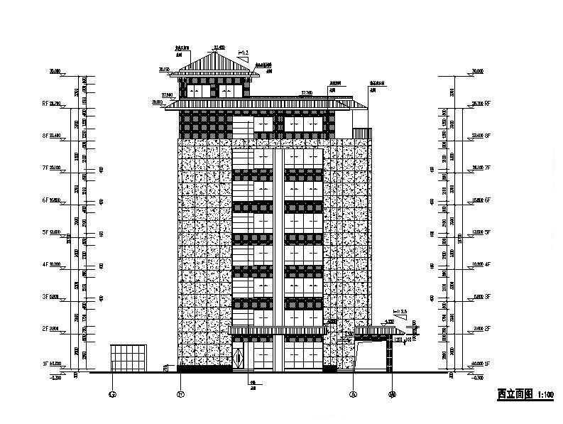 [江苏]高层框架市级福利院建筑施工图（含招标文件与水...cad施工图下载【ID:151579112】