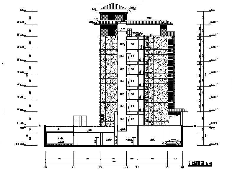 [江苏]高层框架市级福利院建筑施工图（含招标文件与水...cad施工图下载【ID:151579112】