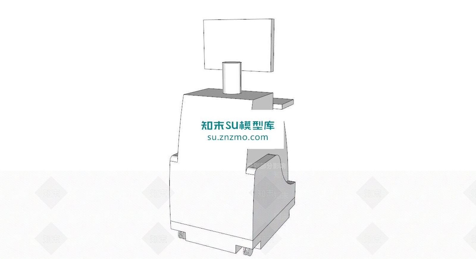 超声扫描仪SU模型下载【ID:173015146】